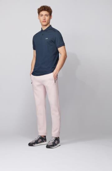 Koszulki Polo BOSS Slim Fit Ciemny Niebieskie Męskie (Pl95295)